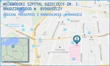 ODDZIAŁ PEDIATRII I KARDIOLOGII - WOJEWÓDZKI SZPITAL DZIECIĘCY IM. J. BRUDZIŃSKIEGO W BYDGOSZCZY - CHODKIEWICZA 44, BYDGOSZCZ