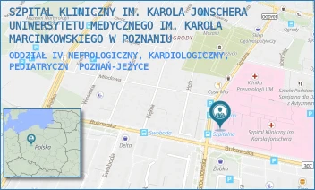 ODDZIAŁ IV NEFROLOGICZNY, KARDIOLOGICZNY, PEDIATRYCZN - SZPITAL KLINICZNY IM. KAROLA JONSCHERA UNIWERSYTETU MEDYCZNEGO IM. KAROLA MARCINKOWSKIEGO W POZNANIU - SZPITALNA 27/33, POZNAŃ-JEŻYCE